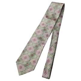 Balenciaga-Balenciaga Geometric Silk Tie-Pink