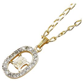Céline Collana in strass Celine Macadam Triomphe D'oro
