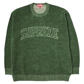 Supreme Contrast Arc Logo Sweater XXL Olive Olive green