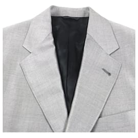 Versace-Versace Wool Silk Suit Gray Black 46-Other