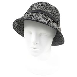 COACH Mini Signature Bucket Hat Black Grey Other