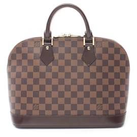 Louis Vuitton-Louis Vuitton Alma Damier Ebene Handbag N51131-Brown