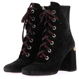 Prada-PRADA Ankle boots T.EU 39 Suede-Black