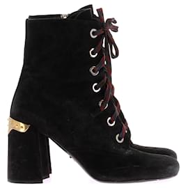 Prada-PRADA Ankle boots T.EU 39 Suede-Black