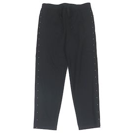 Moncler Polyester Jogger Pants Black M Black