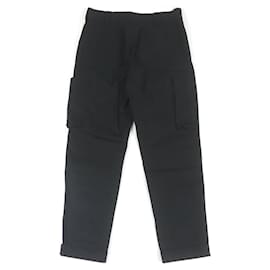 Alexander Mcqueen-Alexander McQueen Cotton Cupra Cargo Pants Black 50-Black