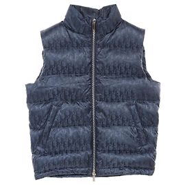 Dior Oblique Nylon Down Vest 033C410A4462 Blue