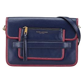 Borsa a spalla in pelle MARC JACOBS Blu