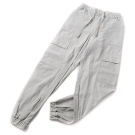 Pantaloni cargo in cotone per donne MONCLER Grigio
