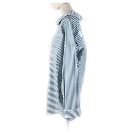 Balenciaga-Balenciaga Logo Stripe Oversized Cotton Shirt-Other