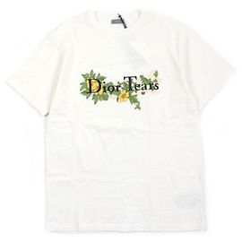 Camiseta DIOR TEARS de algodón blanca M Blanco