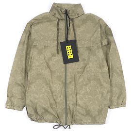 Céline Moncler Nylonjacke mit Logo-Patch Khaki