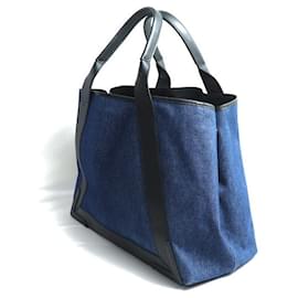 Balenciaga-Balenciaga Navy Cabas M Tote Bag Blue-Blue