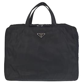 Prada-Prada Nylon Tessuto Logo Briefcase-Black