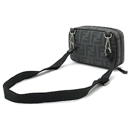 Fendi-Fendi Zucca Pattern 2WAY Shoulder Bag PVC/Leather-Grey