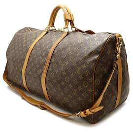 Louis Vuitton-Louis Vuitton Monogram Keepall Bandouliere 60 Boston Bag M41412-Brown