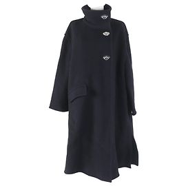 Acne Studios Wool Nylon Long Coat Black Black