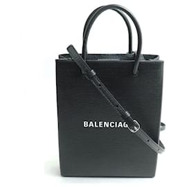 Balenciaga-Balenciaga Large 2Way Shoulder Bag Black-Black