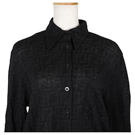 Fendi-Fendi Wool Zucca Long Sleeve Shirt-Other