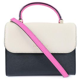 Bolsa de ombro em couro 2WAY Kate Spade PXRU6191 Rosa