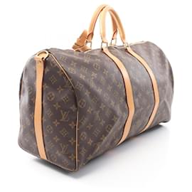 Louis Vuitton-Louis Vuitton Keepall Bandouliere 50 Monogram Boston Bag M41416-Brown