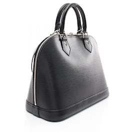 Louis Vuitton-Louis Vuitton Alma PM Epi Noir Leather Handbag-Black