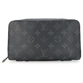 Louis Vuitton-Louis Vuitton Zippy XL Monogram Eclipse Wallet-Black