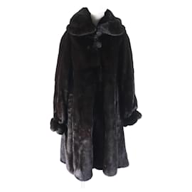 Fendi-Fendi Mink Fur Coat Brown 42 Women-Brown