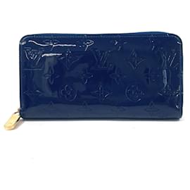 Louis Vuitton-Louis Vuitton Monogram Vernis Zippy Wallet-Blue