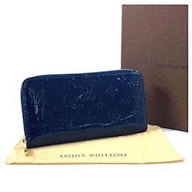 Louis Vuitton-Louis Vuitton Monogram Vernis Zippy Wallet-Blue