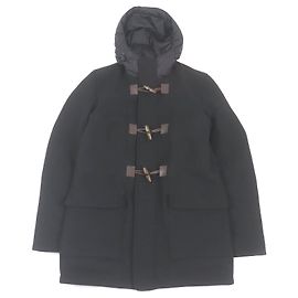 Autre Marque Herno Wool Nylon Duffel Coat Black 44 Black