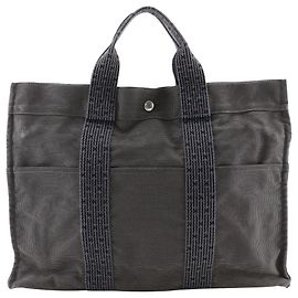 Hermès Hermes Nylon Canvas Tote Bag Grey