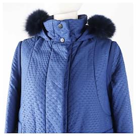 Fendi-Fendi Nylon Quilted Long Vest Down Coat Women-Other