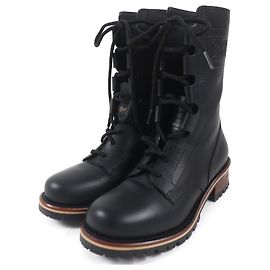 Botas de combate de couro Dior pretas 35,5 mulheres Preto