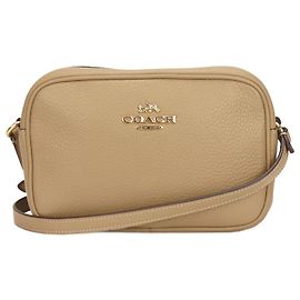 Coach Leather Shoulder Bag Mini Jamie CQ875 Beige