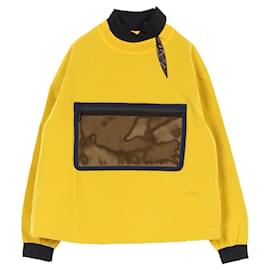 Fendi-Fendi Nylon FF Logo Top Yellow/Black-Other