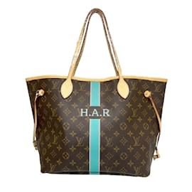 Louis Vuitton-Louis Vuitton Monogram Neverfull MM Tote Bag-Brown,Monogram