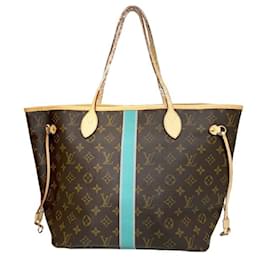 Louis Vuitton-Louis Vuitton Monogram Neverfull MM Tote Bag-Brown,Monogram