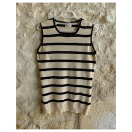 Chanel-Knitwear-Black,Beige