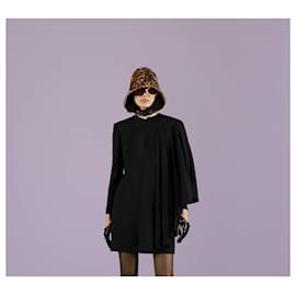 Gucci-abito gucci in fresco lana-Black