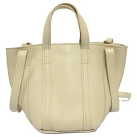Balenciaga-Sac à main en cuir Balenciaga Everyday-Beige