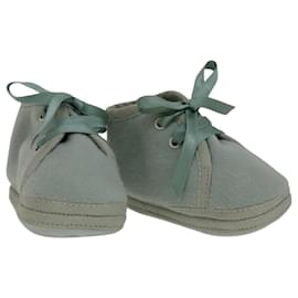 Hermès-HERMES Baby Shoes Wool Light Blue Auth bs21342-Light blue