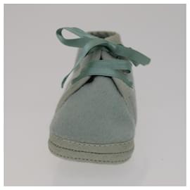 Hermès-HERMES Baby Shoes Wool Light Blue Auth bs21342-Light blue