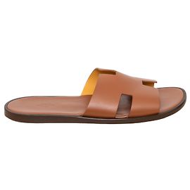 Hermès Izmir Sandals Brown Leather Brown