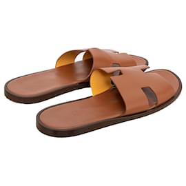 Hermès-Hermès Izmir Sandals-Brown