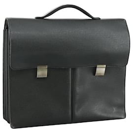 Louis Vuitton-LOUIS VUITTON Taiga Serviette Tobolt Souffle Bag Ardoise M30792 LV Auth bs21278-Grey