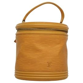 Louis Vuitton-LOUIS VUITTON Epi Cannes Hand Bag Yellow M48039 LV Auth 105479-Yellow
