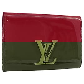 Louis Vuitton-LOUIS VUITTON Pochette Louise EW Bag Patent Rose Andian M94270 LV Auth bs21225-Other