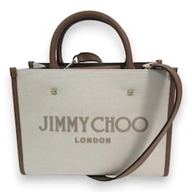 Jimmy Choo-Jimmy Choo Varenne S Tote Handbag-Brown,Beige