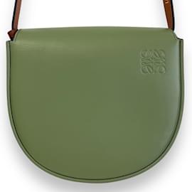 Loewe-Loewe Heel Duo Leather Mini Shoulder Bag-Brown,Khaki